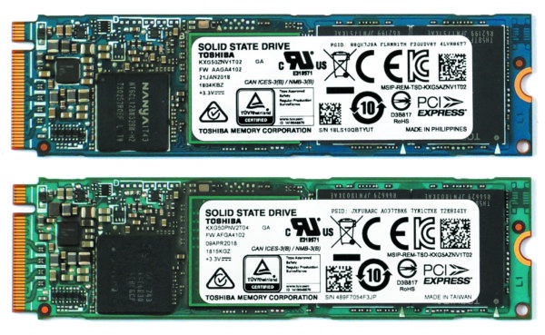 Внешний вид SSD XG5 1024GB и SSD XG5 P 2048GB